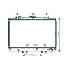 Radiatore acqua per MITSUBISHI PAJERO dal 1997 al 1999