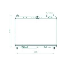 Radiatore acqua per FORD FIESTA MK VI dal 2008 al 2012