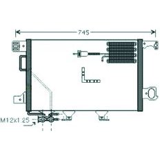 Condensatore per MERCEDES-BENZ C W203 dal 2004 al 2006