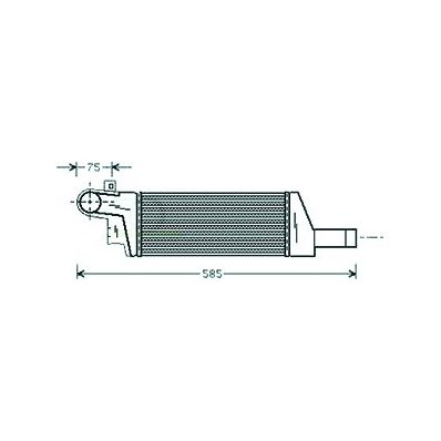 Intercooler per OPEL COMBO dal 2001 al 2011 Codice OEM 1302113