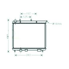 Radiatore acqua per CITROEN C2 dal 2003 al 2008