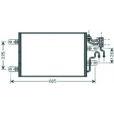 Condensatore per OPEL MERIVA dal 2003 al 2006