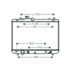 Radiatore acqua per SUZUKI SWIFT dal 2005 al 2007