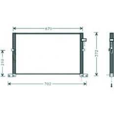 Condensatore per FORD MONDEO dal 2000 al 2003