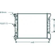 Radiatore acqua per VOLKSWAGEN POLO dal 1981 al 1990