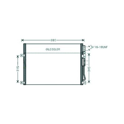 Condensatore per JEEP GRAND CHEROKEE dal 2005 al 2010 Codice OEM 55116928AA