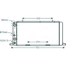 Radiatore acqua per AUDI 80 dal 1986 al 1991