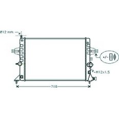 Radiatore acqua per OPEL ASTRA G dal 1998 al 2004