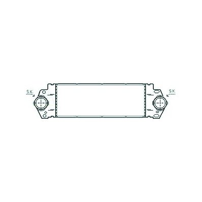 Intercooler per VOLKSWAGEN TRANSPORTER T5 dal 2003 al 2009 Codice OEM 7H0145804B