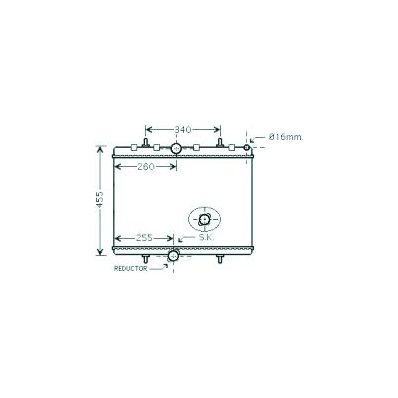 Radiatore acqua per FIAT SCUDO dal 2007 al 2016 Codice OEM 1498986080