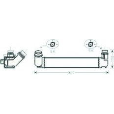 Intercooler per RENAULT MEGANE dal 2008 al 2012