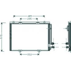 Condensatore per MERCEDES-BENZ E dal 1995 al 1999