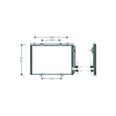 Condensatore per MERCEDES-BENZ E dal 1995 al 1999 Codice OEM A2108300270