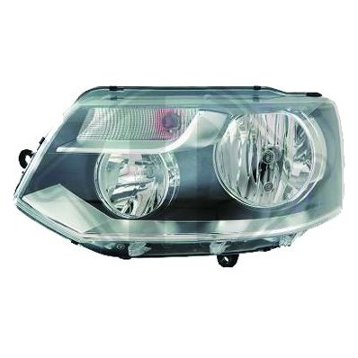 Proiettore 2 parabole per VOLKSWAGEN TRANSPORTER T5 dal 2009 al 2015 lato sinistro guidatore Codice OEM 7E1941015S