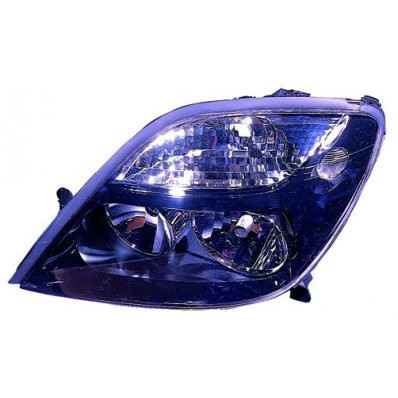 Proiettore nero per RENAULT SCENIC dal 1999 al 2003 lato destro passeggero Codice OEM 7701047602