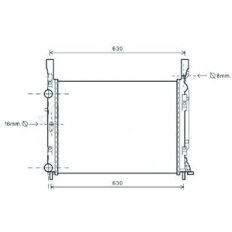 Radiatore acqua per MERCEDES-BENZ CITAN dal 2012