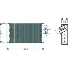 Scambiatore di calore per AUDI A6 dal 1994 al 1997