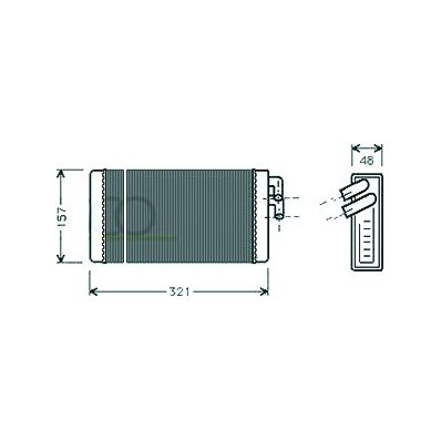 Scambiatore di calore per AUDI A6 dal 1994 al 1997 Codice OEM 443819030