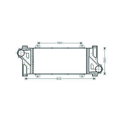 Intercooler per MERCEDES-BENZ SPRINTER dal 2000 al 2005 Codice OEM 901-501-1001