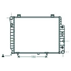 Radiatore acqua per MERCEDES-BENZ E dal 1995 al 1999