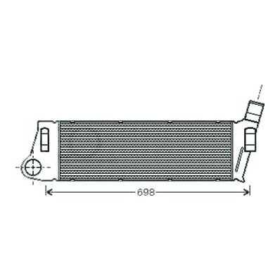 Intercooler per RENAULT MEGANE dal 2002 al 2005 Codice OEM 8200700172