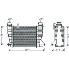 Intercooler per RENAULT CLIO dal 2005 al 2009