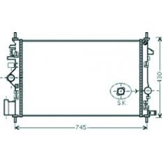 Radiatore acqua per OPEL INSIGNIA dal 2008 al 2013