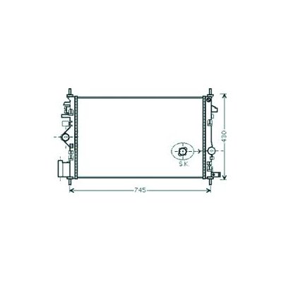 Radiatore acqua per OPEL INSIGNIA dal 2013 al 2017 Codice OEM 1300291
