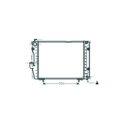 Radiatore acqua per MERCEDES-BENZ E dal 1984 al 1989 Codice OEM 1245001403