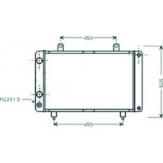 Radiatore acqua per FIAT DUCATO dal 1982 al 1990