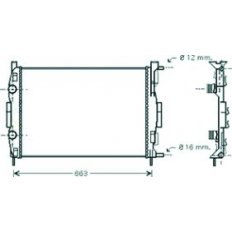 Radiatore acqua per RENAULT MEGANE dal 2002 al 2005