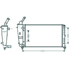 Radiatore acqua per LANCIA Y dal 1995 al 2000