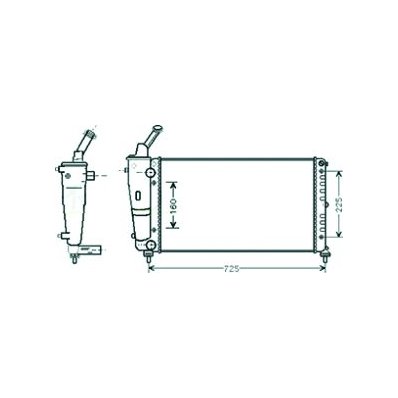 Radiatore acqua per LANCIA Y dal 1995 al 2000 Codice OEM 46763325