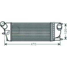 Intercooler per CITROEN C5 dal 2004 al 2008