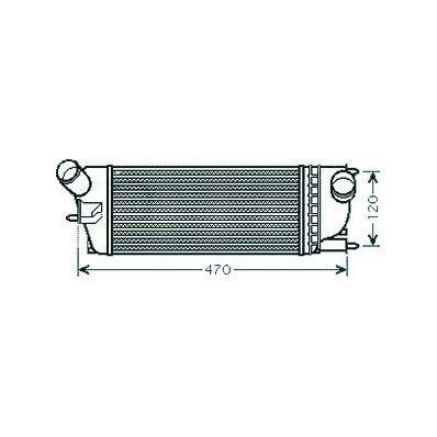 Intercooler per CITROEN C5 dal 2004 al 2008 Codice OEM E256086