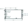 Radiatore acqua per OPEL VECTRA A dal 1992 al 1995