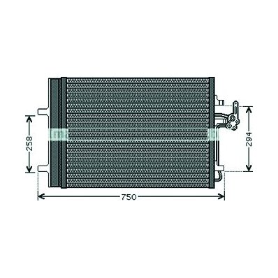 Condensatore per FORD GALAXY dal 2010 al 2015 Codice OEM 1453365