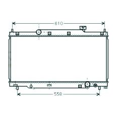 Radiatore acqua per HONDA CIVIC dal 2001 al 2003