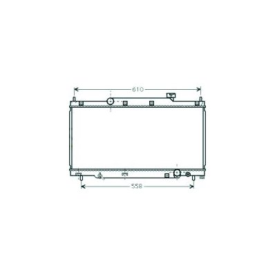 Radiatore acqua per HONDA CIVIC dal 2001 al 2003 Codice OEM 19010PRA003