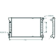 Radiatore acqua per VOLKSWAGEN GOLF  II dal 1983 al 1989