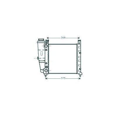 Radiatore acqua per FIAT UNO dal 1983 al 1989 Codice OEM 7556134