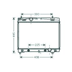 Radiatore acqua per TOYOTA YARIS dal 2005 al 2008
