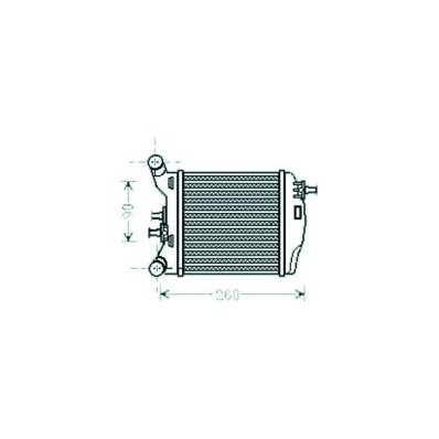 Intercooler per ABARTH 500 dal 2008 al 2015 Codice OEM 51819187