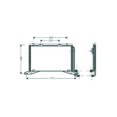 Condensatore per MERCEDES-BENZ E dal 1995 al 1999 Codice OEM 210-830-0370