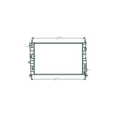 Radiatore acqua per FORD MONDEO dal 1996 al 2000 Codice OEM 1086946