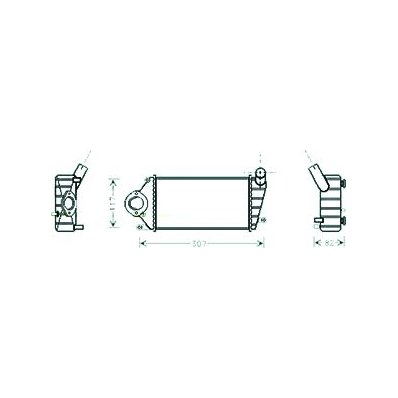 Intercooler per SEAT AROSA dal 2001 al 2004 Codice OEM 6E0145805B