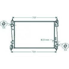 Radiatore acqua per OPEL CORSA D dal 2006 al 2010