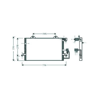 Condensatore per AUDI A6 dal 1994 al 1997 Codice OEM 8A0260403AB