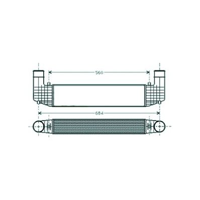 Intercooler per SEAT ALHAMBRA dal 1996 al 2000 Codice OEM 1020622