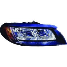 Proiettore nero per VOLVO S80 dal 2006 al 2013 lato destro passeggero